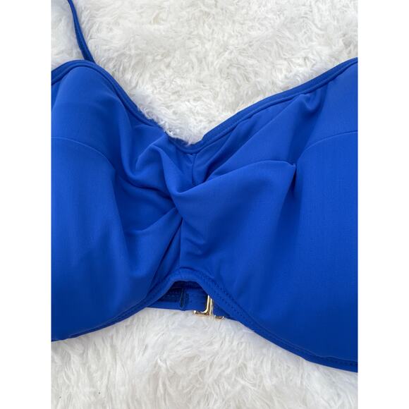 Sunsets California underwire twist bandeau top bundle of 2 blue black size 40D - Picture 12 of 13